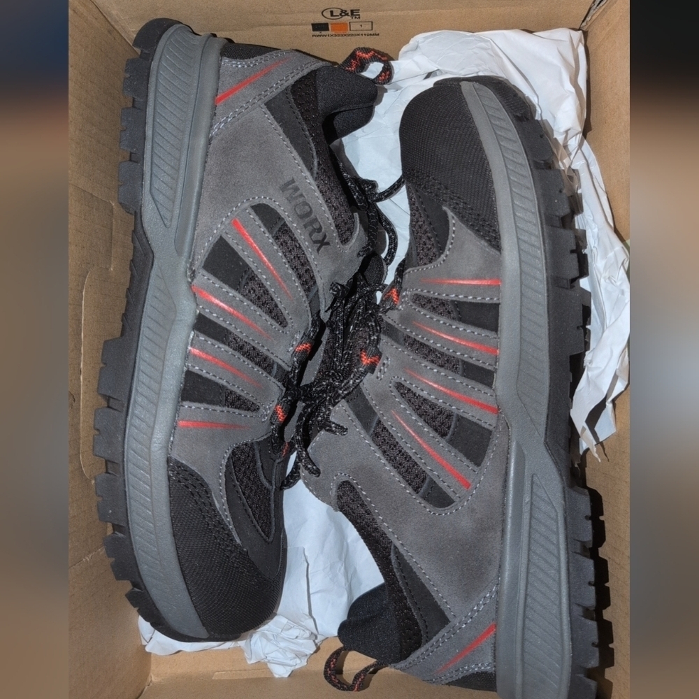 Worx By Red Wing Men's Black and Gray Shoes Size 7.5